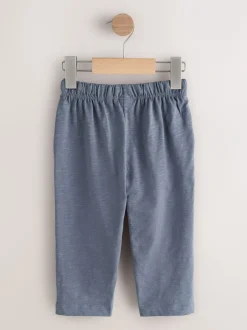Jeans En Joggingbroeken|Next - Stripe Joggers 3 Pack (3mths-7yrs) Rust Stripe Tan Brown And Grey