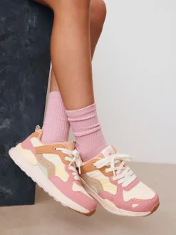 Sneakers|Next - Vetersneakers met kleurvlakken Rustig