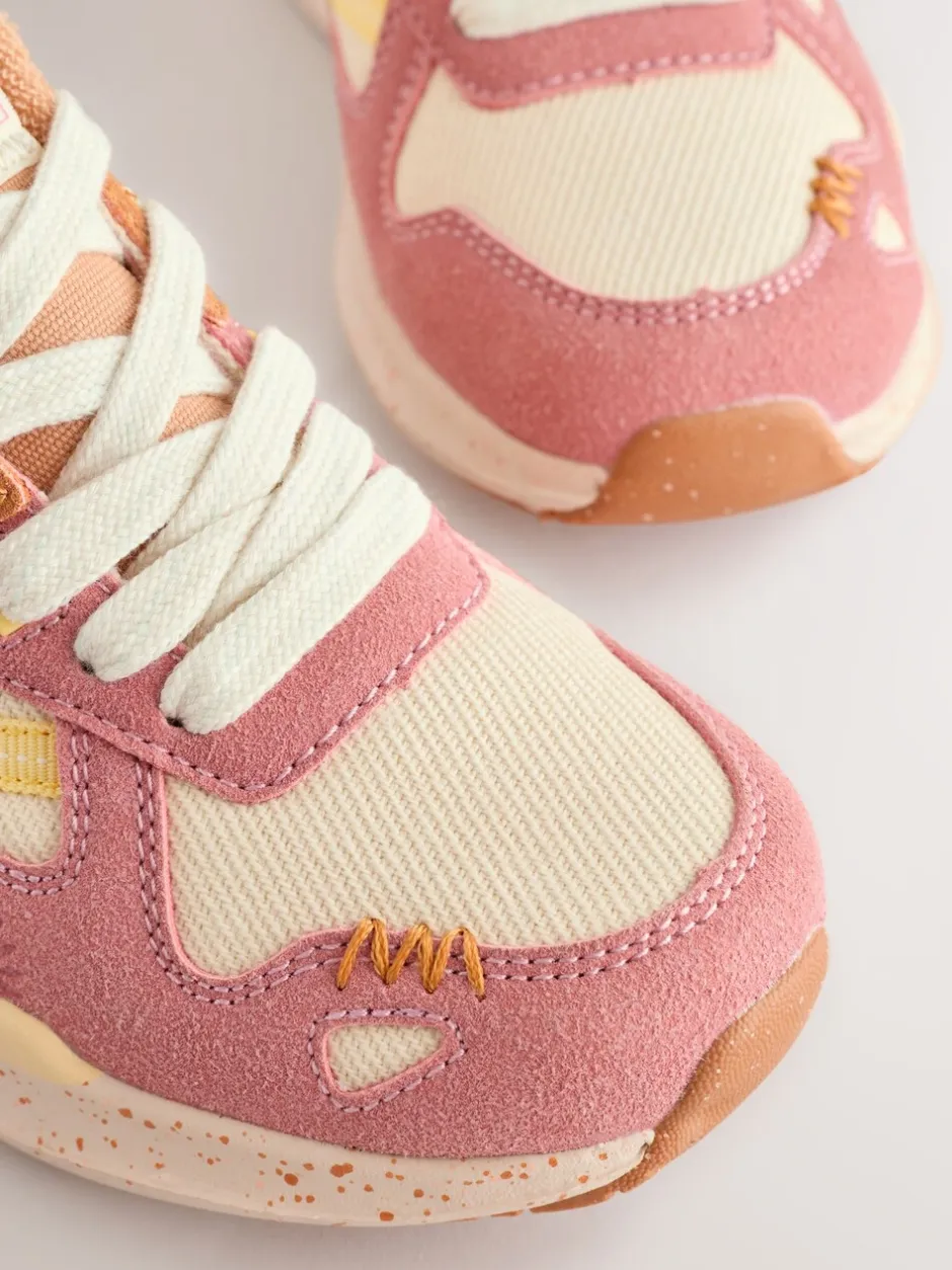 Sneakers|Next - Vetersneakers met kleurvlakken Rustig