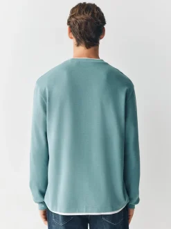 T-Shirts En Hemden|Next - T-shirt met lange mouwen en ronde hals Saliegroen