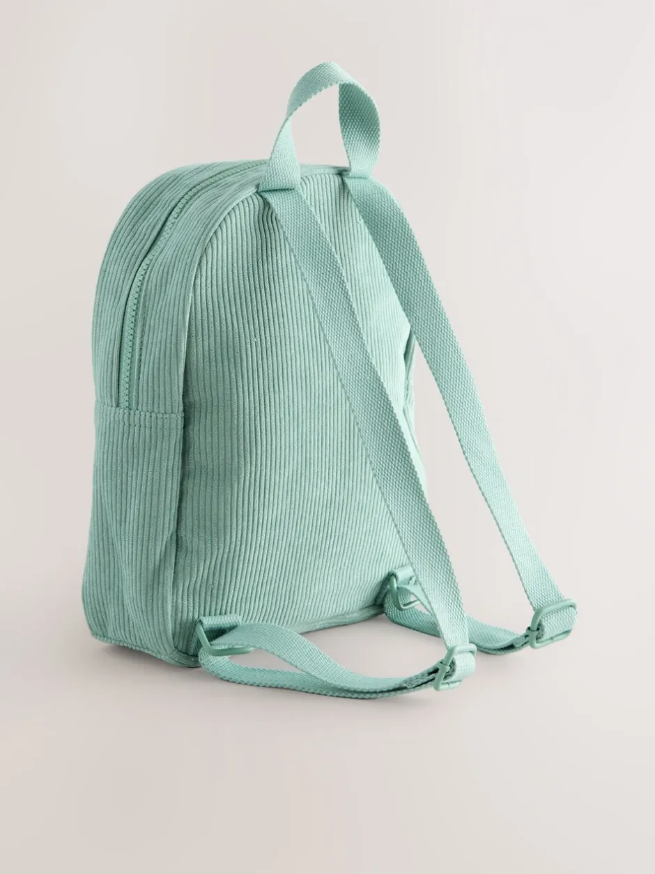 Tassen|Tassen*Next Saliegroen corduroy - Kleine rugzak