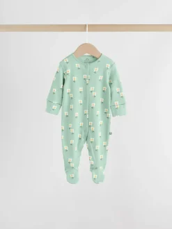 Multipacks|Babypakjes En Babypyjama's*Next Saliegroen gebloemd - Verpakking van 5 babypyjama's (0 mnd-2 jr)