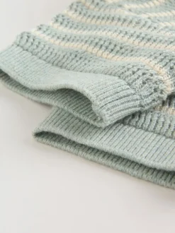 Shorts|Next Saliegroen gestreept - Knitted Top and Shorts Baby Set (0mths-2yrs)
