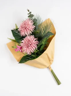 Kunstbloemen*Scottish Everlastings Ltd Artificial Pink Chrysanthemum Bouquet