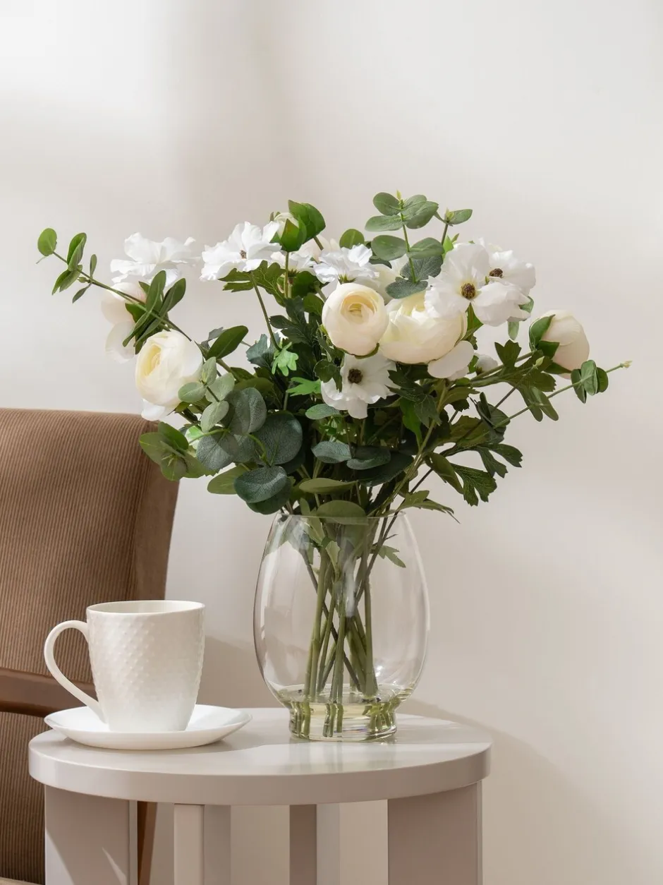 Kunstbloemen*Scottish Everlastings Ltd Artificial Ranunculus Arrangement in Vase