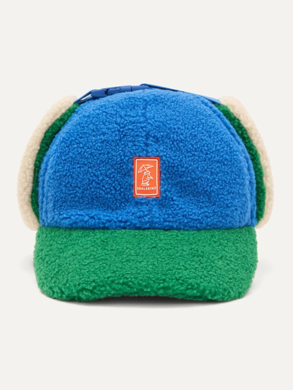 Mutsjes En Antikrabwantjes|Mutsen, Handschoenen En Sjaals|Sealskinz Kids Blue Peterstone Waterproof Extreme Cold Weather Sherpa Fleece Hat