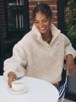 Hoody's En Sweatshirts|self. Buttons Neck Jumper