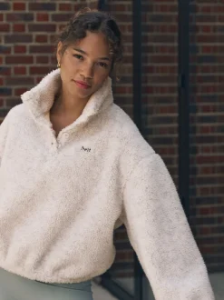 Hoody's En Sweatshirts|self. Buttons Neck Jumper
