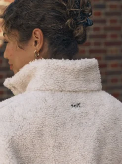 Hoody's En Sweatshirts|self. Buttons Neck Jumper