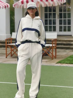 Loungewear|Hoody's En Sweatshirts*self. Fleecetrui met korte rits