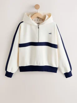 Loungewear|Hoody's En Sweatshirts*self. Fleecetrui met korte rits