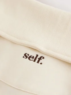 Hoody's En Sweatshirts|self. Half Zip Collar Sweatshirt