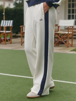 Leggings En Joggingbroeken*self. joggingbroek met wijde pijpen