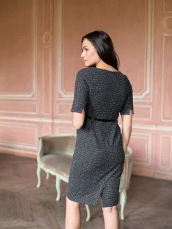 Moederschap*Seraphine A-Line Stretch Tweed Maternity Dress