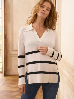 Gebreide Kleding|Moederschap|Seraphine Cosy Wool Blend Maternity Collared Jumper