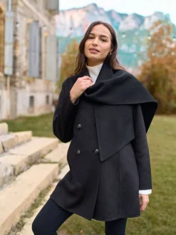 Jassen En Jacks|Moederschap|Seraphine Double Breasted Wool Maternity Coat