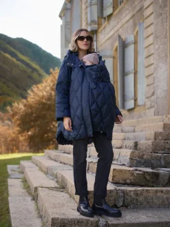 Jassen En Jacks|Moederschap|Seraphine Lightweight Quilted 3 in 1 Maternity & Babywearing Coat
