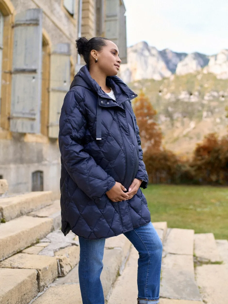 Jassen En Jacks|Moederschap|Seraphine Lightweight Quilted 3 in 1 Maternity & Babywearing Coat