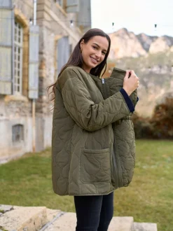 Jassen En Jacks|Moederschap|Seraphine Maternity & Babywearing Versatile Coat with Separate Inner Quilted
