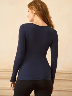Moederschap|Seraphine Maternity & Nursing Bamboo Jersey Long Sleeve Tops 2 Pack