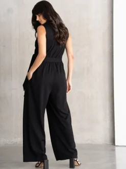 Jumpsuits En Playsuits|Moederschap|Seraphine Maternity Black Jumpsuit