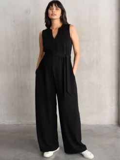 Jumpsuits En Playsuits|Moederschap|Seraphine Maternity Black Jumpsuit