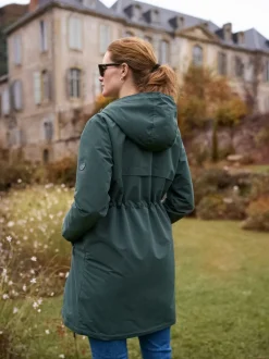 Jassen En Jacks|Moederschap|Seraphine Maternity Green Lightweight Parka