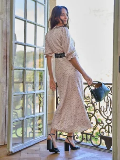 Gelegenheidskleding|Moederschap*Seraphine Maternity Tea Dress With Lace Trim