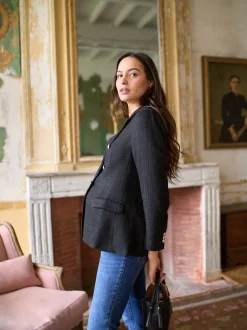 Jassen En Jacks|Moederschap|Seraphine Maternity Tweed Blazer