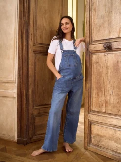 Jumpsuits En Playsuits|Moederschap|Seraphine Maternity Wide Leg Dungarees