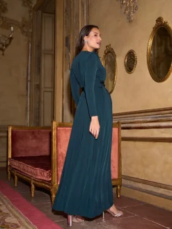 Gelegenheidskleding|Jurken|Seraphine Premium Maternity & Nursing Wrap Maxi Dress