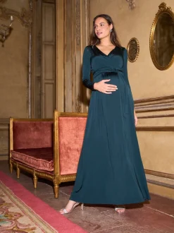 Gelegenheidskleding|Jurken|Seraphine Premium Maternity & Nursing Wrap Maxi Dress