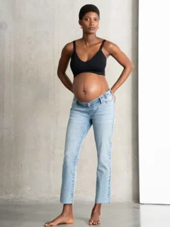 Jeans|Moederschap|Seraphine Premium Slim-Fit Zwangerschapsjeans van Biologisch Katoen Onder de Buik