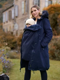 Jassen En Jacks|Moederschap|Seraphine Premium Sub-Zero donsgevulde 3-in-1 zwangerschaps- en draagparka