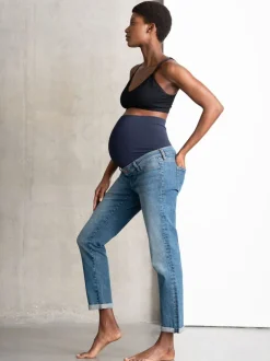 Jeans|Moederschap|Seraphine premium zwangerschapsjeans van biologisch katoen met ruimvallende pasvorm