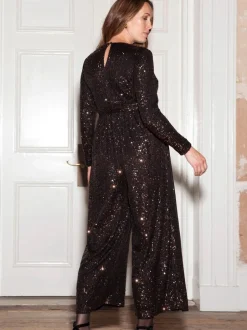 Moederschap|Seraphine Sequin Maternity Jumpsuit