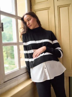 Moederschap*Seraphine Wool Cotton Blend Maternity & Nursing Jumper & Shirt