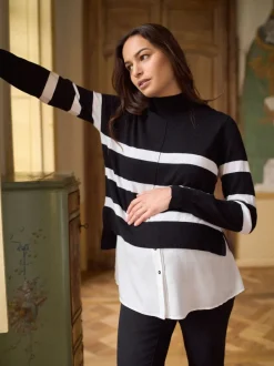 Moederschap*Seraphine Wool Cotton Blend Maternity & Nursing Jumper & Shirt