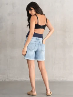 Shorts*Seraphine Zwangerschapsbroek Blauw Denim