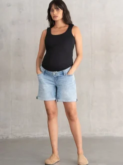 Shorts*Seraphine Zwangerschapsbroek Blauw Denim