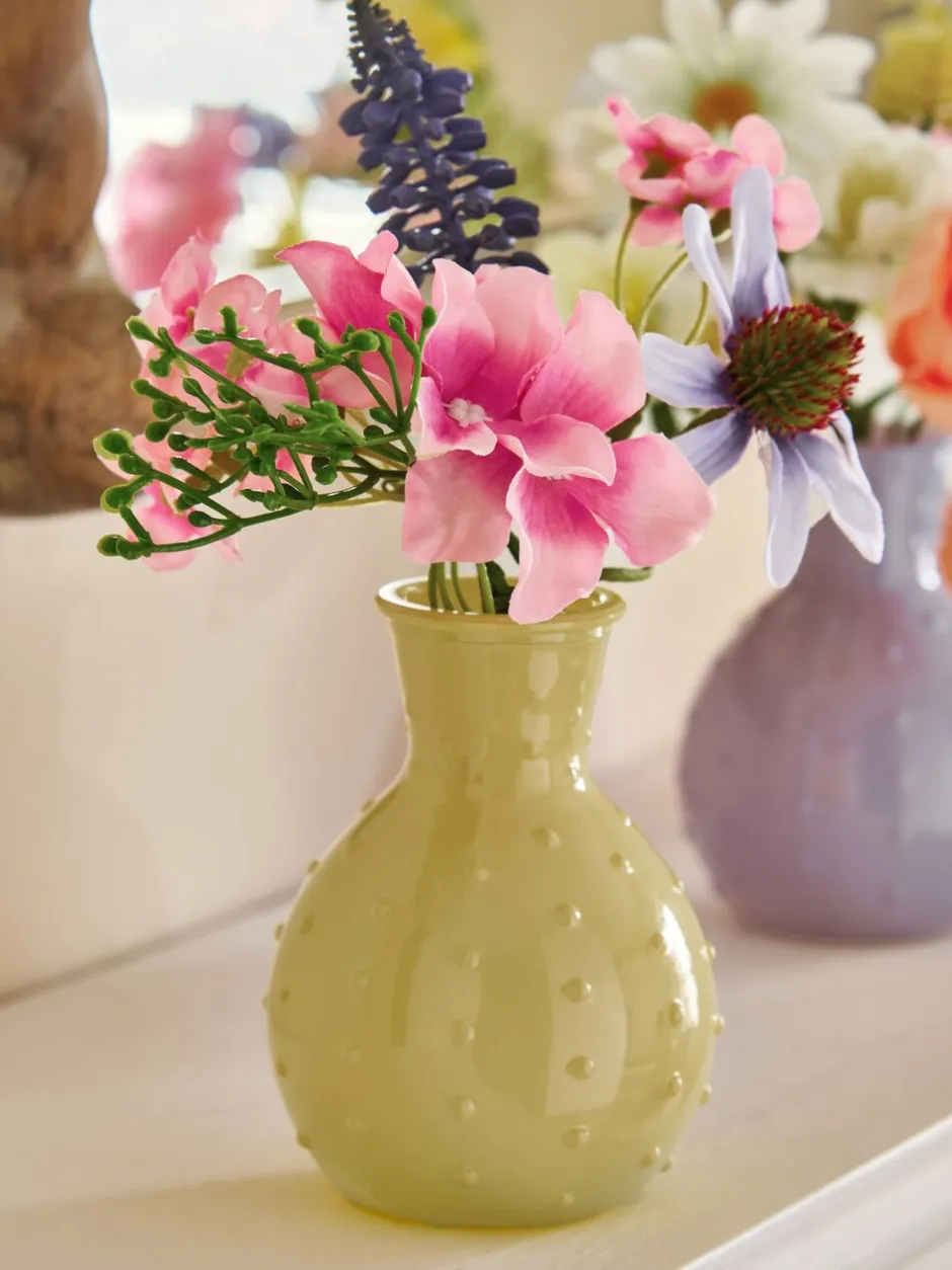 Kunstbloemen|Next Set of 3 Artificial Spring Flowers in Glass Vases