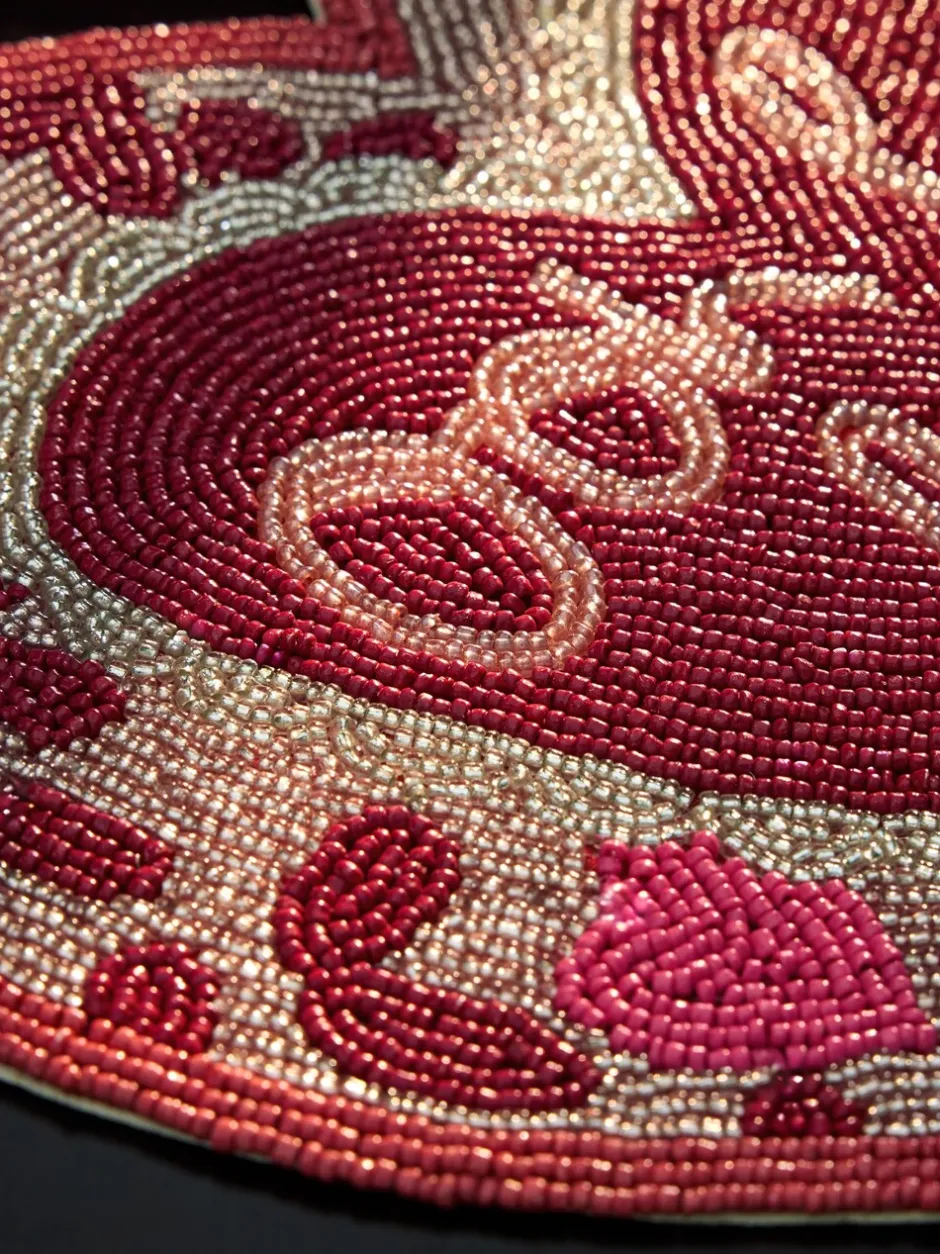 Tafellinnen En Placemats |Tafelgerei|Next Set of 2 Beaded Heart Placemats