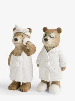 Decoraties|Next Set of 2 Bertie Bear Spa Ornaments