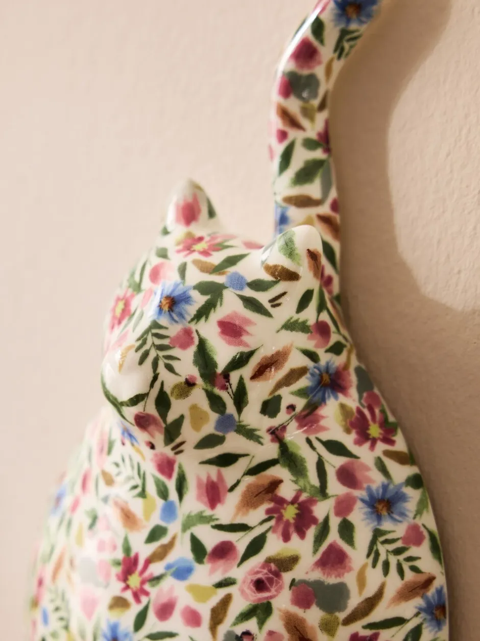 Canvassen En Kunst Voor Aan De Wand*Next Set of 2 Ceramic Ditsy Cat Wall Arts