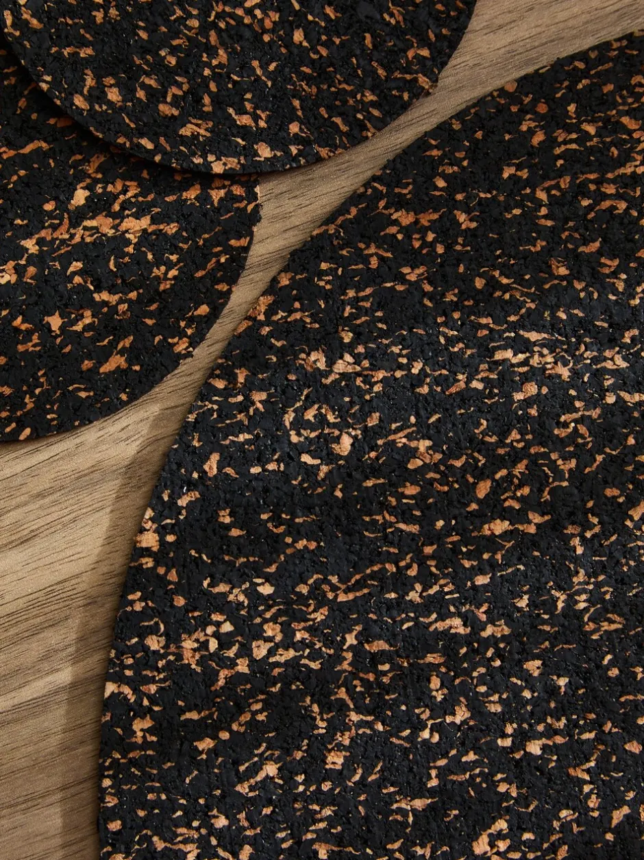 Tafellinnen En Placemats *Next Set of 4 Cork Placemats and Coasters naturel/zwart
