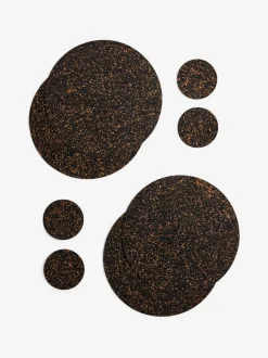 Tafellinnen En Placemats *Next Set of 4 Cork Placemats and Coasters naturel/zwart