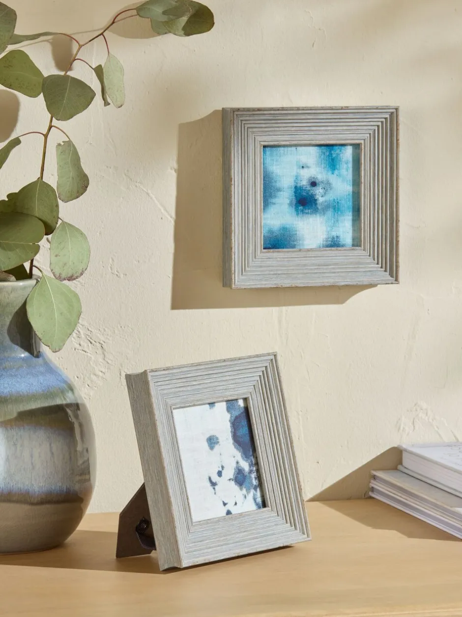 Fotolijsten|Next Set of 2 Distressed Wood Effect Photo Frames Grijs