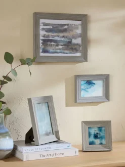 Fotolijsten|Next Set of 2 Distressed Wood Effect Photo Frames Grijs