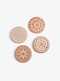 Tafellinnen En Placemats *Next Set of 4 Farah Geo Ceramic Coasters