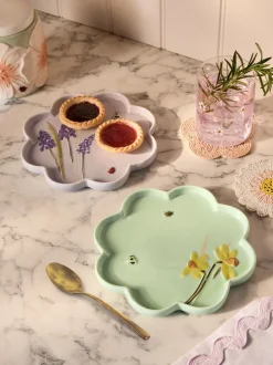 Tafelgerei|Eetservies En Pastaschalen*Next Set of 4 Flower